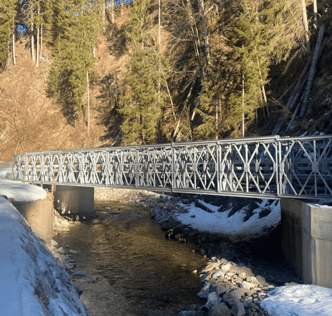 puente de acero prefabricado